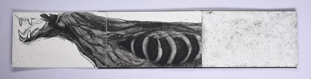 15. Black Shuck, akwaforta, akwatinta, 21,5 x 109,5
